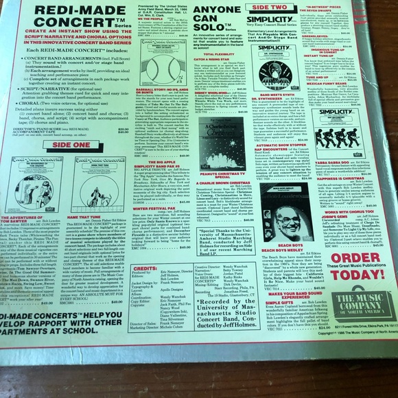 Your Educational Music Source New Music Directory Concert Band Edition LP Album - Picture 2 of 5